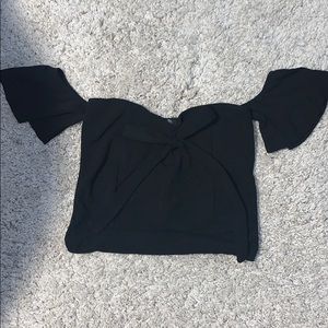 Off The Shoulder Black Bodysuit
